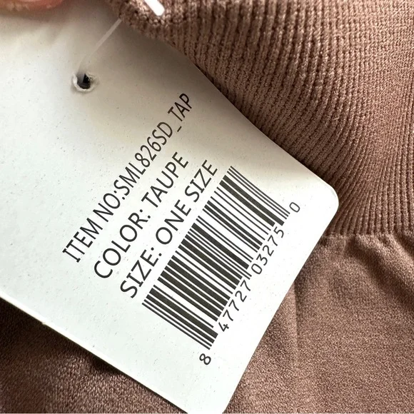 Yelete Taupe Lightweight Capri Leggings One Size - Picture 9 of 10